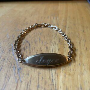 "Joyce" Engraved Bracelet